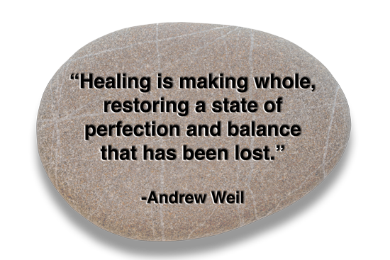 Rock with quote on it left side
